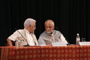 TMF Chairperson Bharat Bhushan with TN Ninan